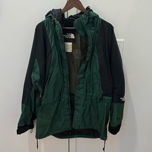 VINTAGE north face green gortex jacket